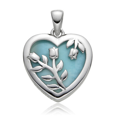 Pendentif en argent et Larimar