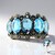 Anello in argento con Topazio Blu Londra