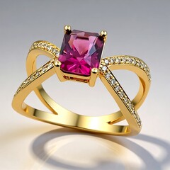Anello in oro con Umbalite (de Melo)