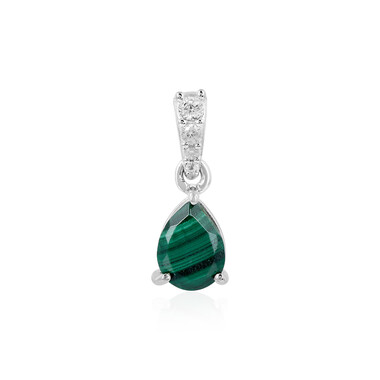 Pendentif en argent et Malachite