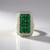 Anello in argento con Smeraldo Zambia (Gems en Vogue)