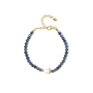 Edelstein-Silberarmband