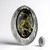 Ciondolo in argento con Ambra Baltica Verde (dagen)