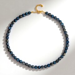 Collana in argento con Quarzo Mistico Blu