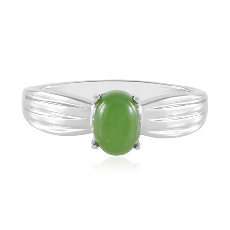 Zilveren ring met een Canadese jade