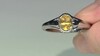 Anillo en plata con Berilo amarillo