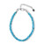 Neonblauer Apatit-Silberarmband