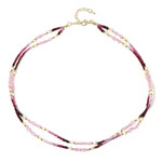 Edelstein-Silberhalskette (Riya)