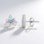 Orecchini in argento con Opale di Welo