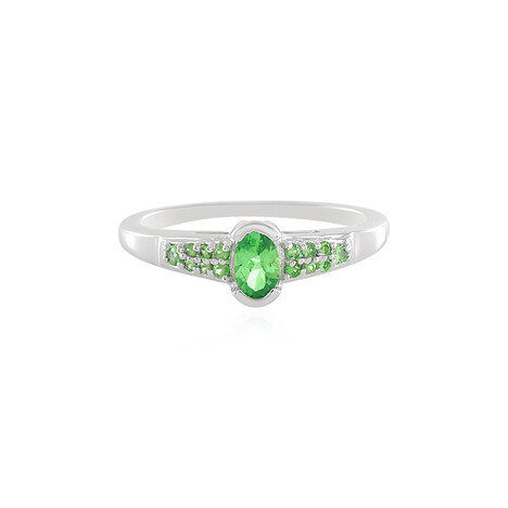 Tsavorite Silver Ring