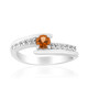 Anillo en plata con Topacio tepetate
