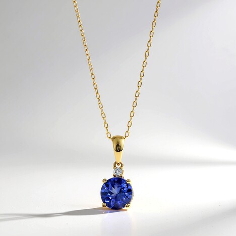 Collana in oro con Tanzanite AAA (CIRARI)