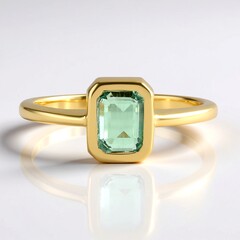 Anello in argento con Smeraldo Color Paraiba