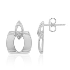 Orecchini in argento con Diamante I1 (G)