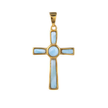 Larimar-Silberanhänger