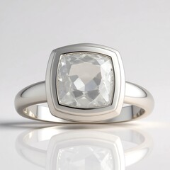 Anello in argento con Kunzite Bianca (Pallanova)