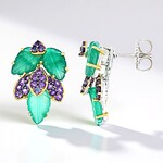 Orecchini in argento con Agata (Gems en Vogue)