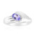 Anello in argento con Tanzanite (Pallanova)