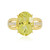 Anello in argento con Quarzo Limone