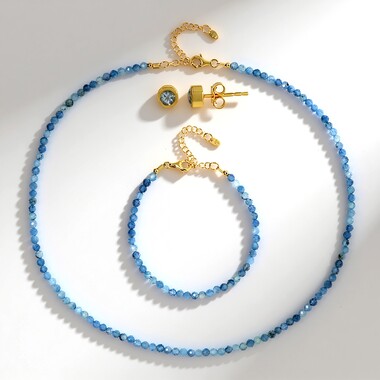 Parure in argento con Acquamarina Brasiliana