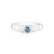 Zilveren ring met een I2 Blauwe Diamant