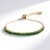 Bracciale in oro con Smeraldo Zambia AAA