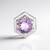 Ciondolo in argento con Ametista Rose de France