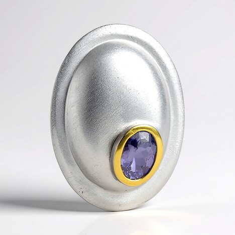 Ciondolo in argento con Tanzanite (MONOSONO COLLECTION)