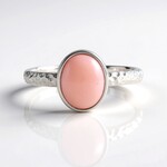Anello in argento con Opale Rosa (de Melo)