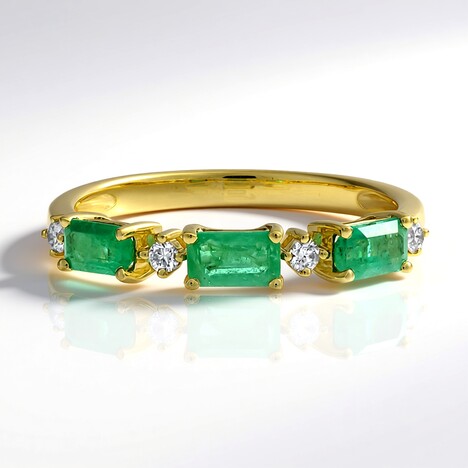 Anello in oro con Smeraldo Zambia AAA (CIRARI)