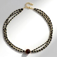 Collana in argento con Occhio di Tigre
