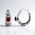 Boucles d'oreilles en argent et Grenat du Mozambique (Remy Rotenier)