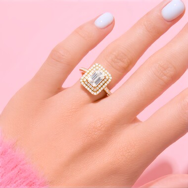 Anello in oro con Morganite AAA (CIRARI)