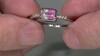 Zilveren ring met een watermeloen-toermalijn