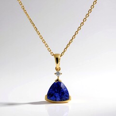 Collana in oro con Tanzanite AAA