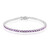 Bracciale in argento con Ametista Boliviana