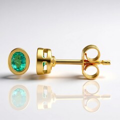 Orecchini in argento con Smeraldo Zambia