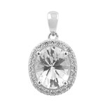 Colgante en plata con Danburita