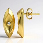 Boucles d'oreilles en argent et Diamant I1 (G) (Annette)