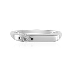 Bague en argent et Saphir blanc