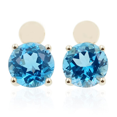 Boucles d'oreilles en or et Topaze de Marambaia (de Melo)