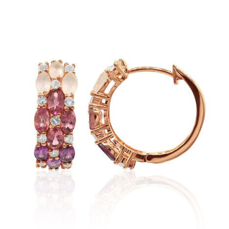 Boucles d'oreilles en argent et Grenat Rhodolite