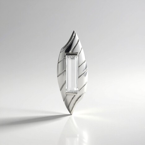 Pendentif en argent et Quartz blanc (MONOSONO COLLECTION)