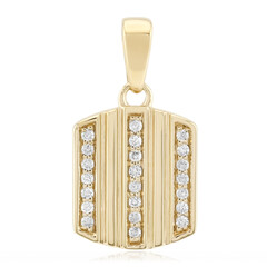 Zilveren hanger met I1 (G) Diamanten