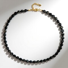 Collana in argento con Larvikite