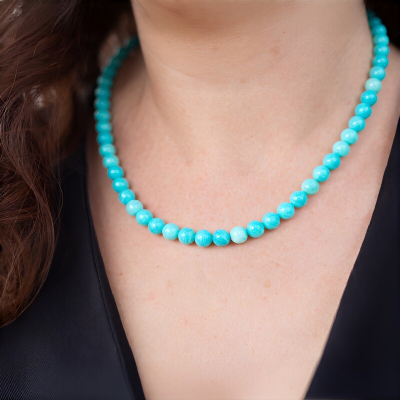 Amazonite Silver Necklace