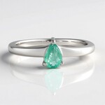 Anello in argento con Smeraldo Russo