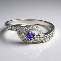 Anello in argento con Iolite Ceylon