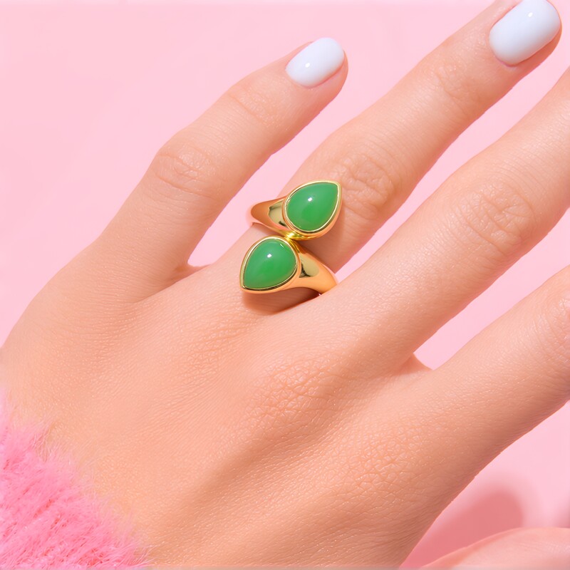 Chrysoprase Silver Ring (KM by Juwelo)
