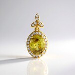 Ciondolo in argento con Sfene